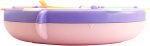 BoBaby Snail Snacker - Toddler Snack Container with 8 Sections and Lid | Food Grade Materials | Dishwasher Safe | Non-Skid Base | for Kids, Babies, Home & Travel | Educational (Pink) - Image 2